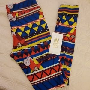 NWT OS DISNEY LULAROE LEGGINGS CAPTAIN HOOK